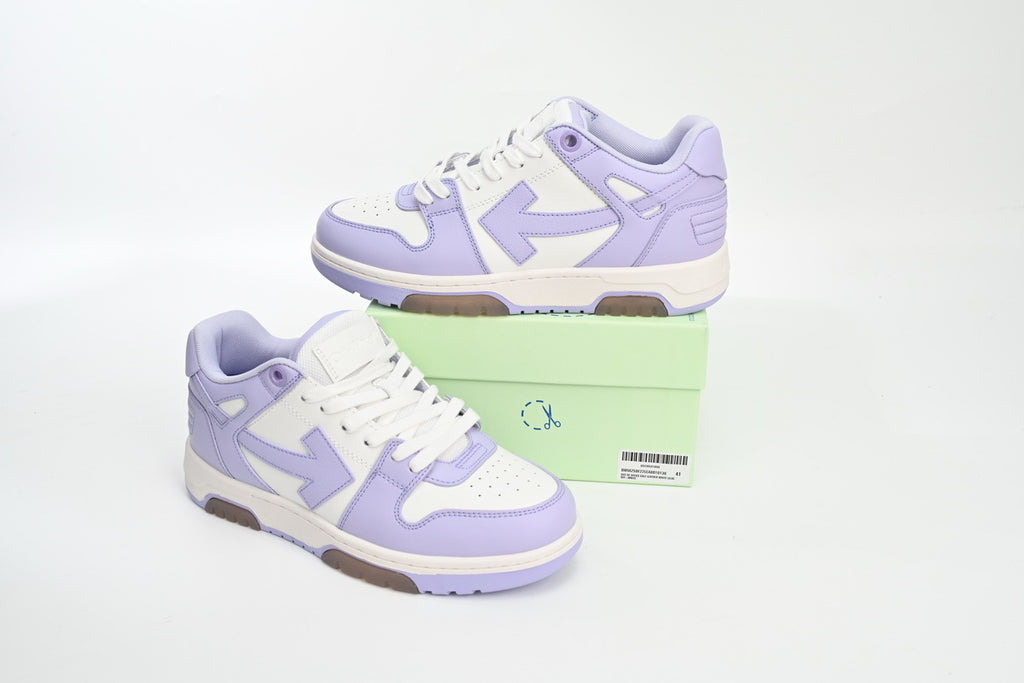 Off-White Out Of Office Low-Top Sneakers Purple White