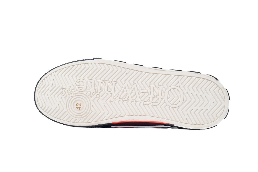 Off-White Vulc Low Black Violet Canvas Sneakers
