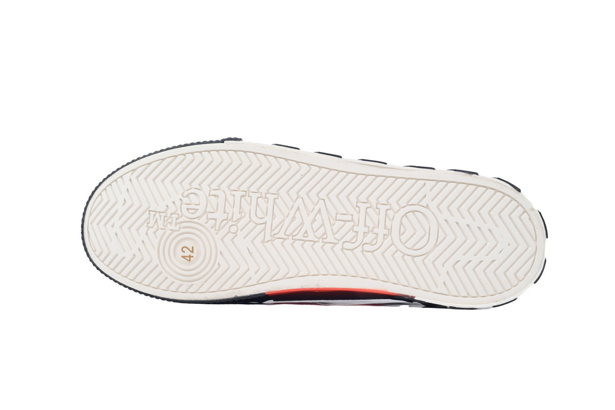 Off-White Vulc Low Black Violet Canvas Sneakers
