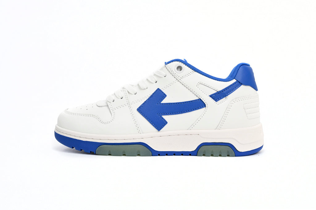 OFF-WHITE Out of Office White/Blue Heel Sneakers
