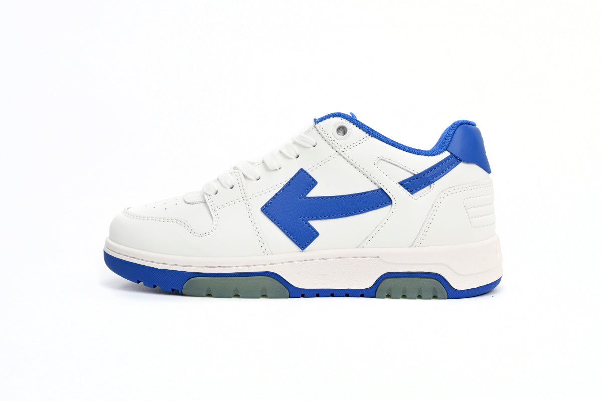 OFF-WHITE Out of Office White/Blue Heel Sneakers