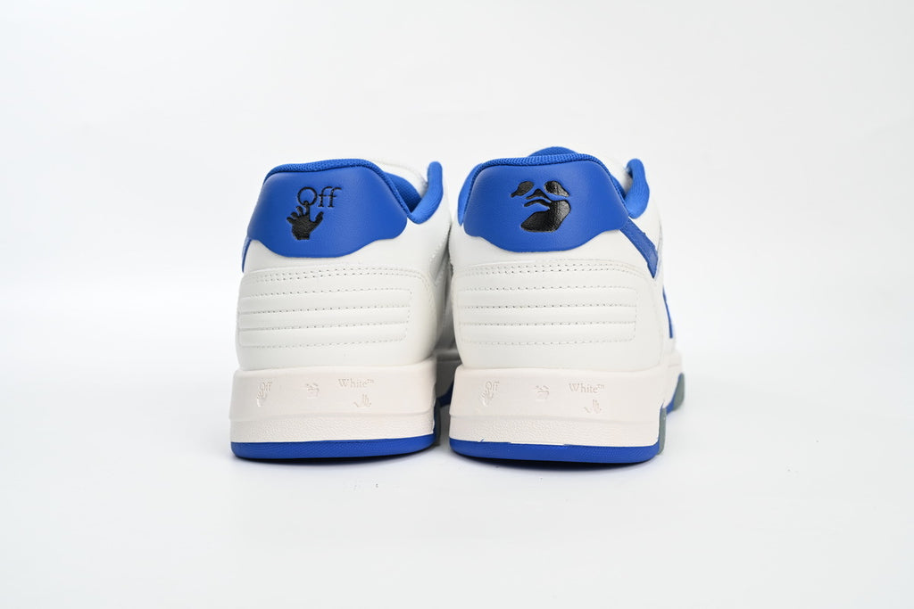 OFF-WHITE Out of Office White/Blue Heel Sneakers