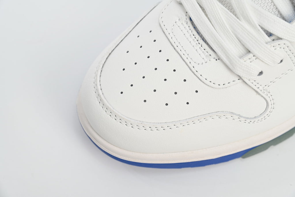 OFF-WHITE Out of Office White/Blue Heel Sneakers