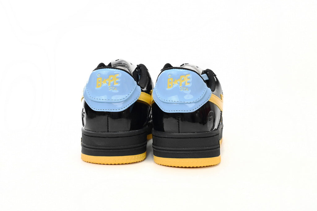 A BATHING APE BAPE STA Low Black Blue Yellow