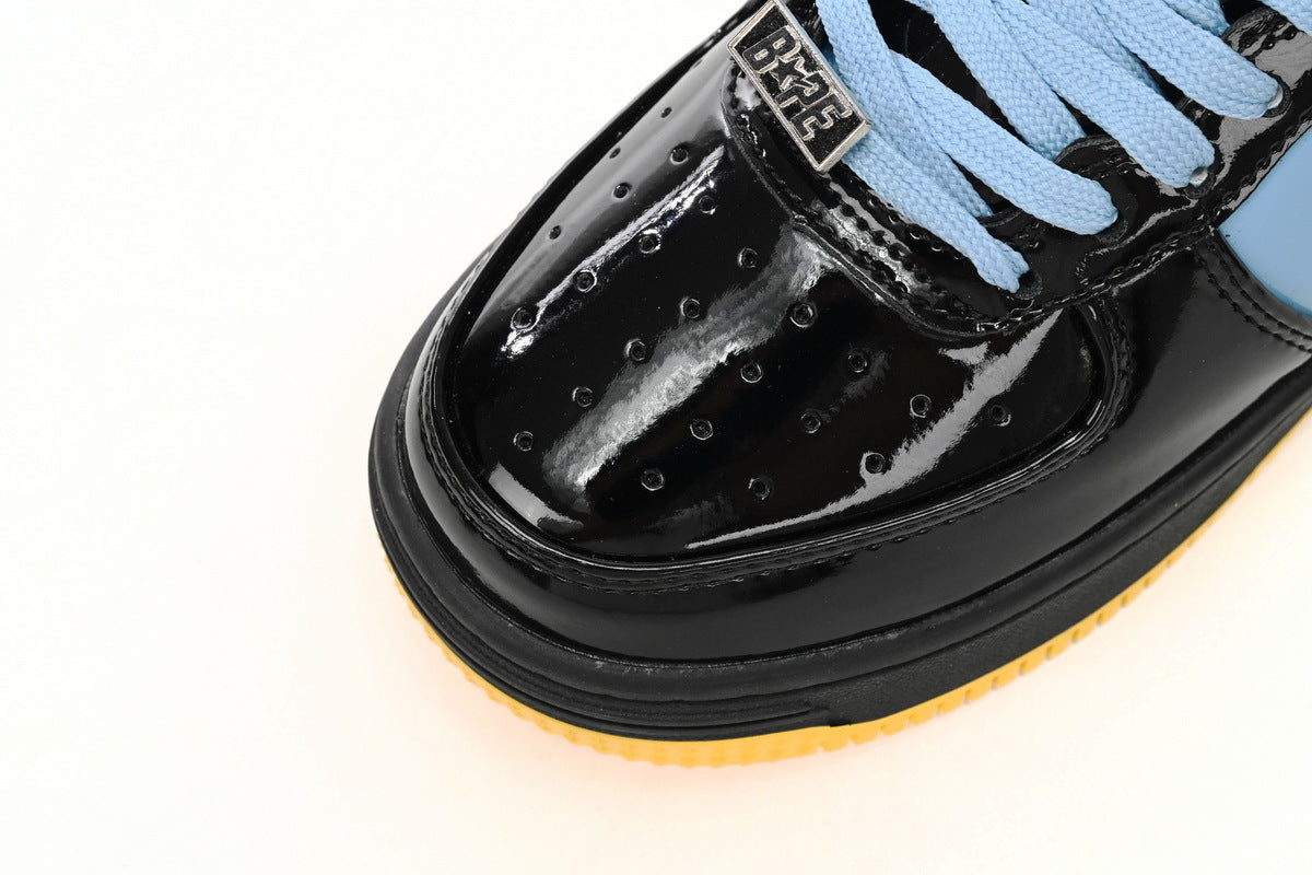 A BATHING APE BAPE STA Low Black Blue Yellow