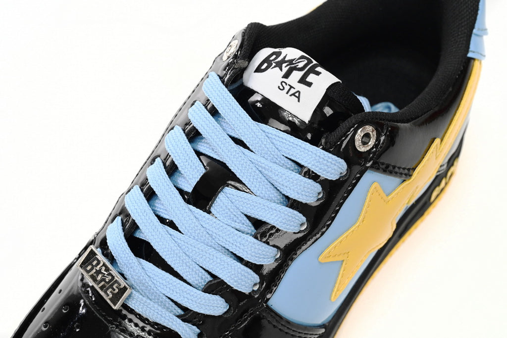 A BATHING APE BAPE STA Low Black Blue Yellow