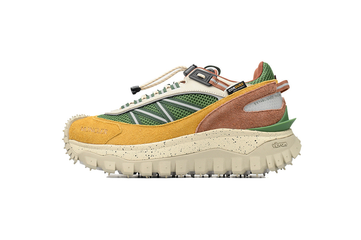 Moncler Trailgrip Low Green Yellow Sneakers