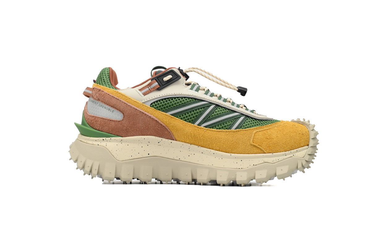 Moncler Trailgrip Low Green Yellow Sneakers
