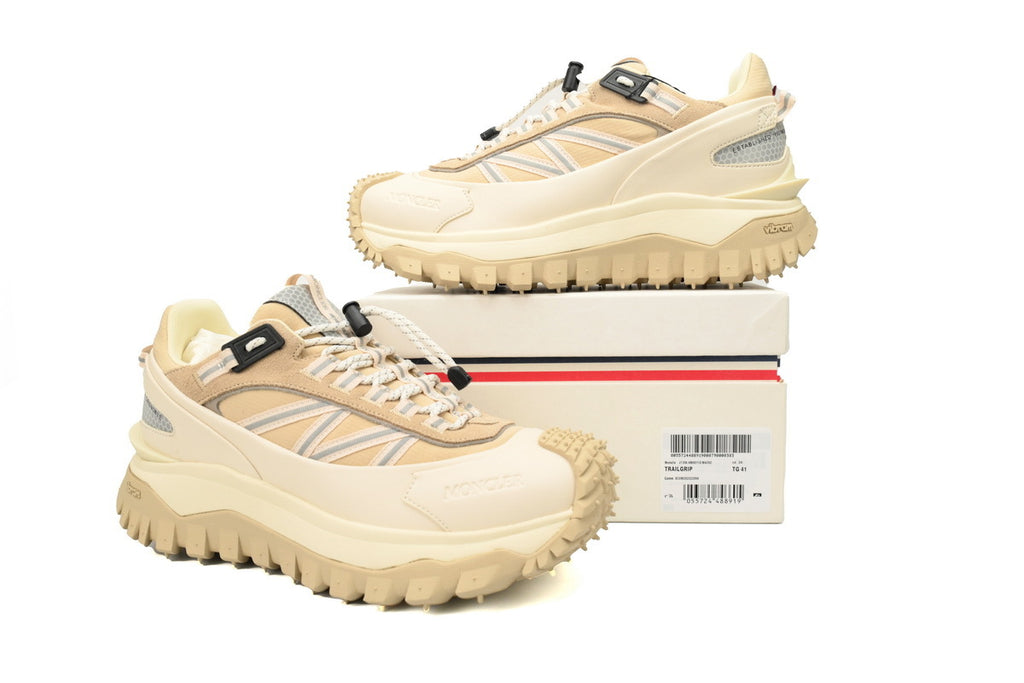 Moncler Trailgrip Beige Khaki Sneakers