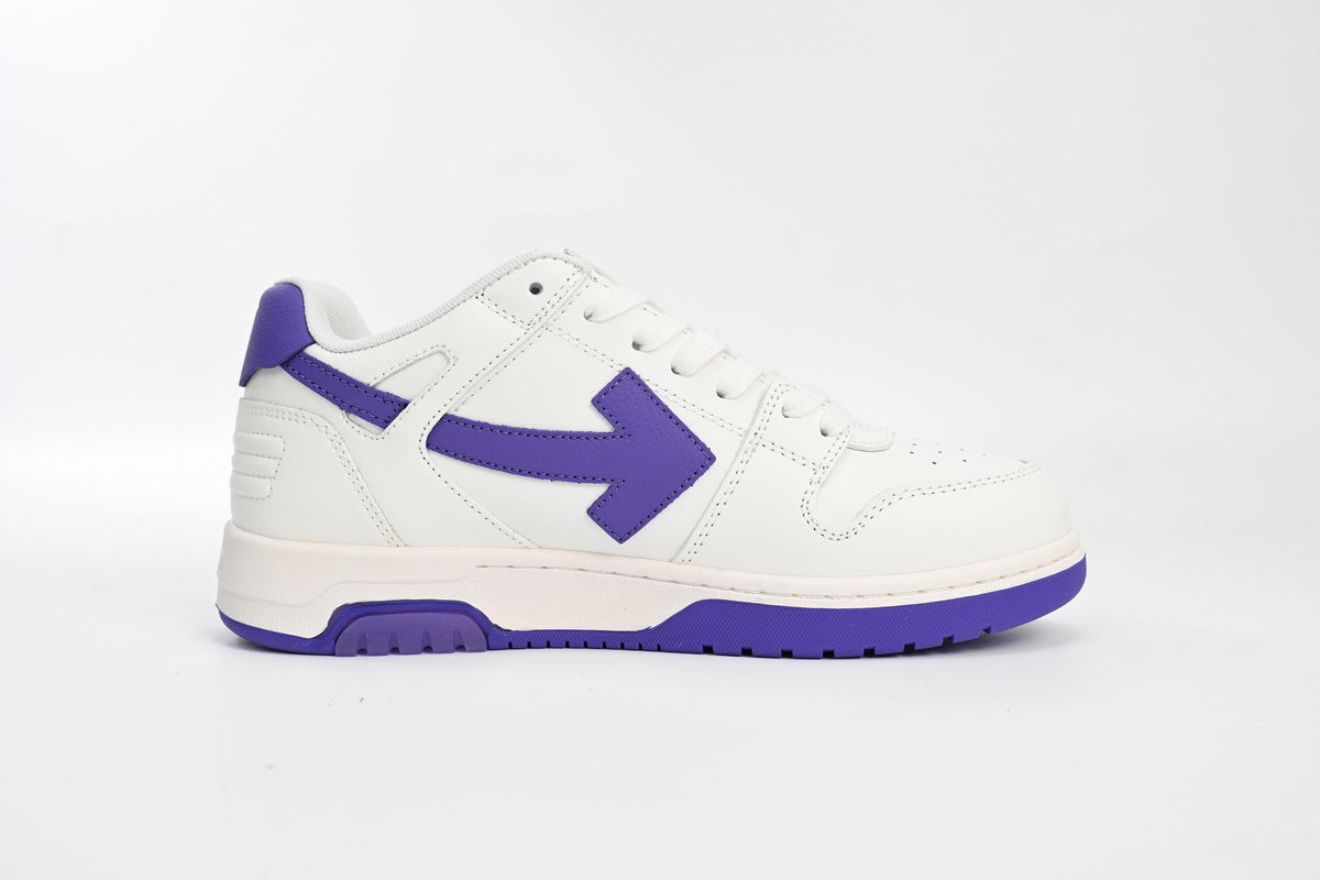 OFF-WHITE Out of Office White/Purple Sneakers