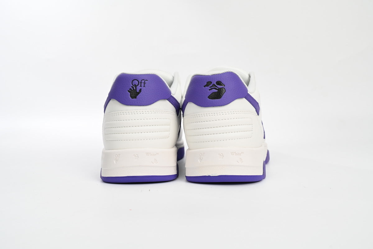 OFF-WHITE Out of Office White/Purple Sneakers