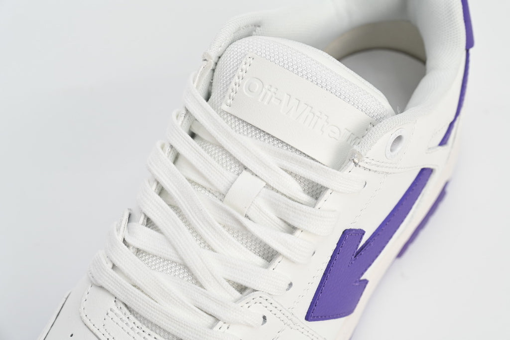 OFF-WHITE Out of Office White/Purple Sneakers