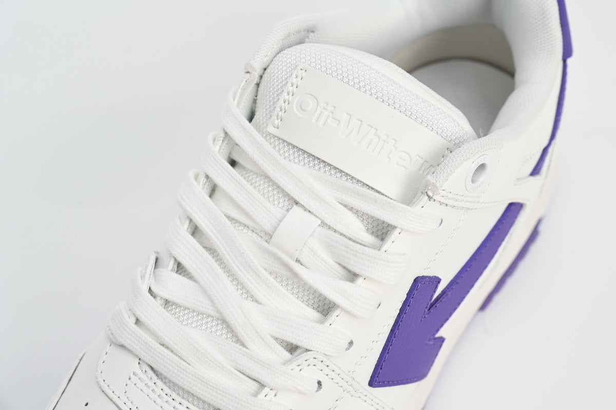 OFF-WHITE Out of Office White/Purple Sneakers