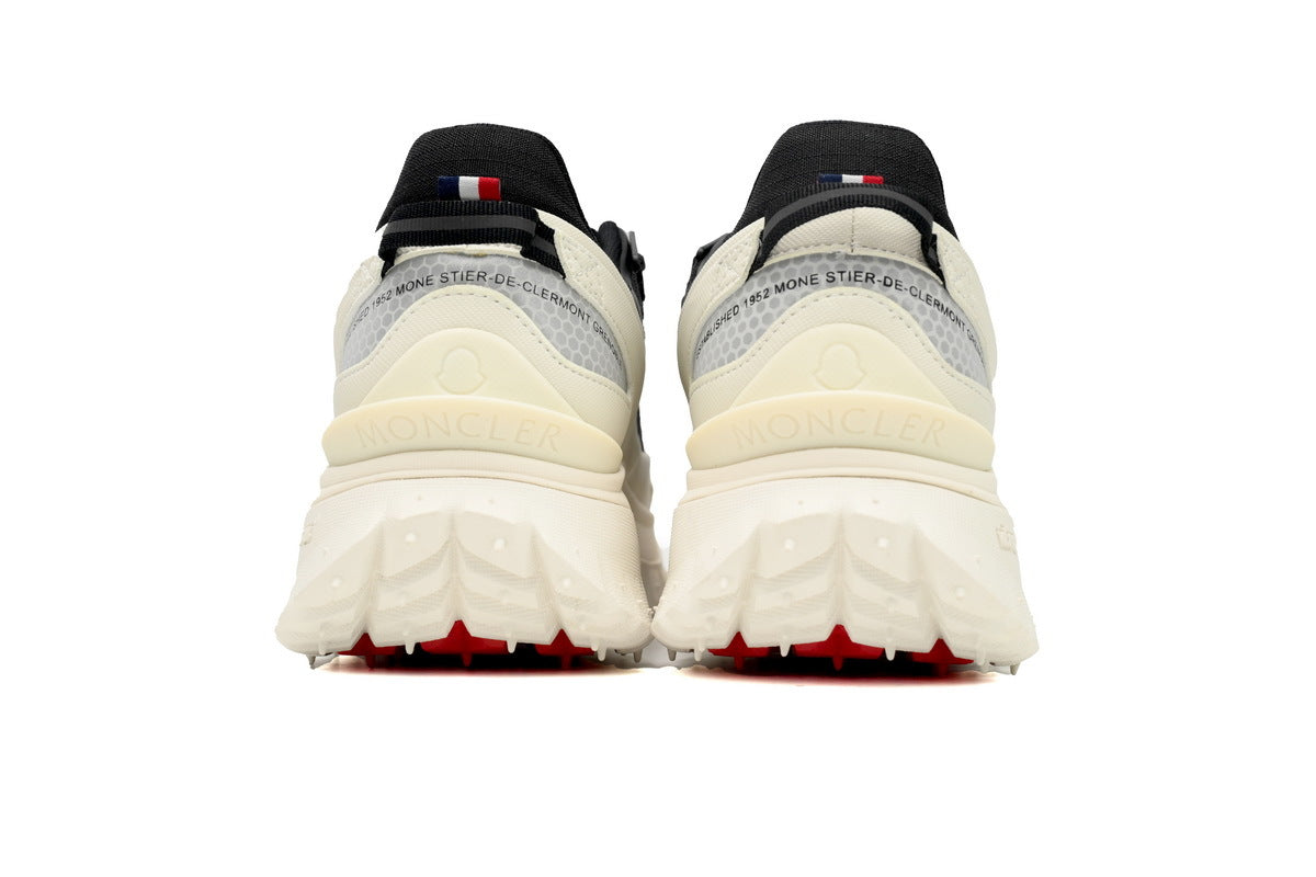Moncler Trailgrip Leather Black White Sneakers