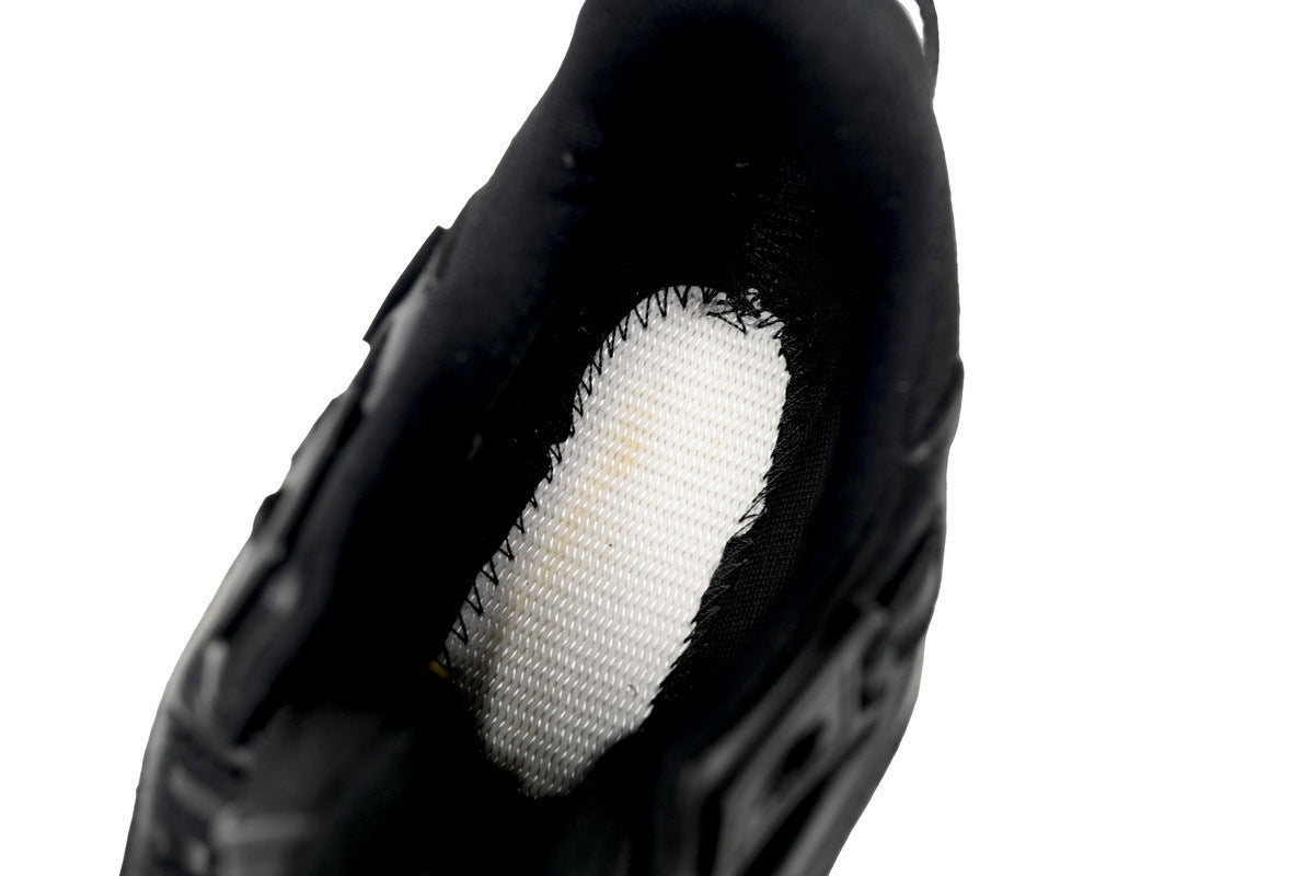 Moncler Trailgrip Leather Black White Sneakers