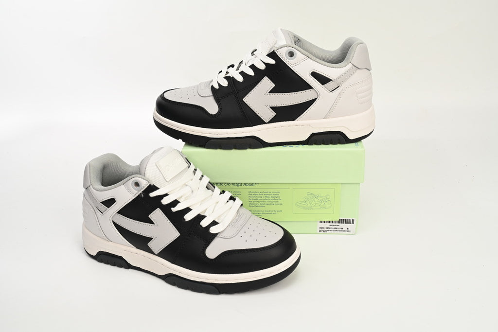 OFF-WHITE Out of Office Black/White/Gray Sneakers