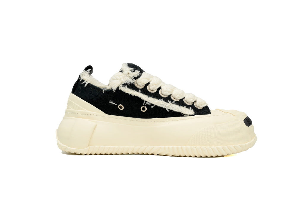 xVESSEL G.O.P. Lows 3.0 Black Canvas Sneakers