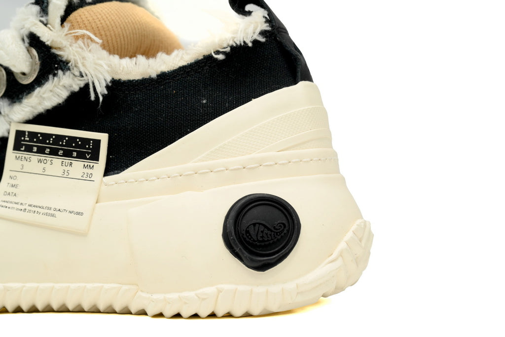 xVESSEL G.O.P. Lows 3.0 Black Canvas Sneakers