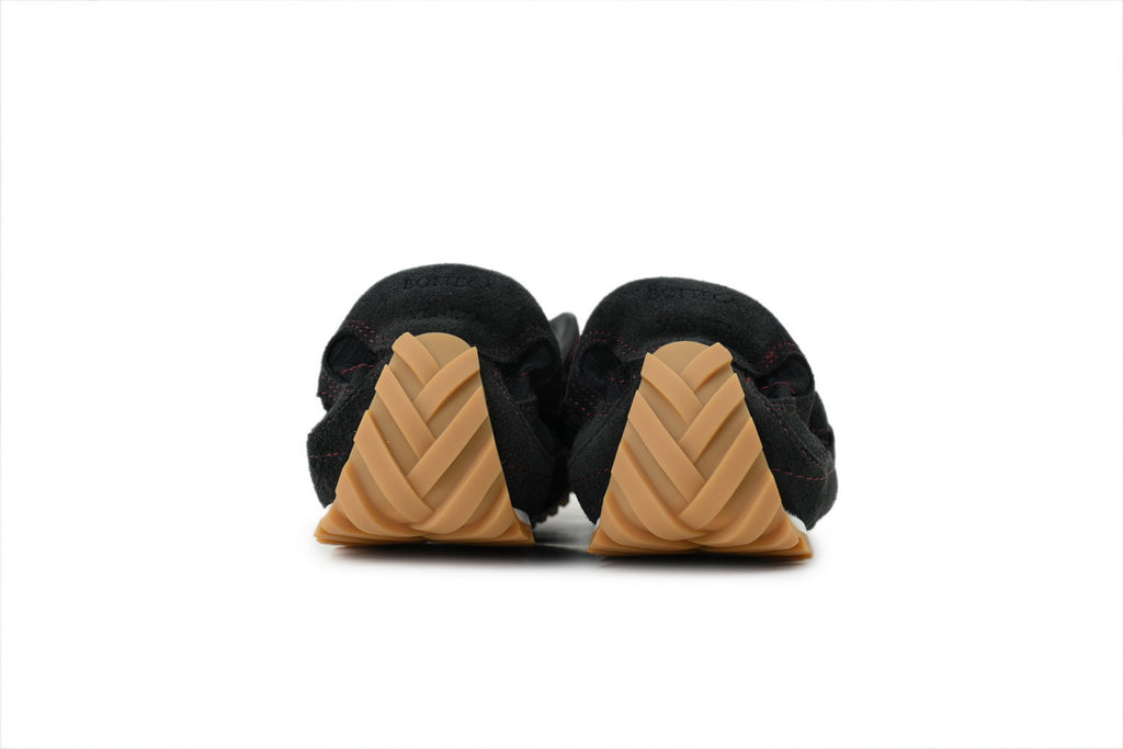 Bottega Veneta Orbit Flash Sneakers – Black/Apple Red