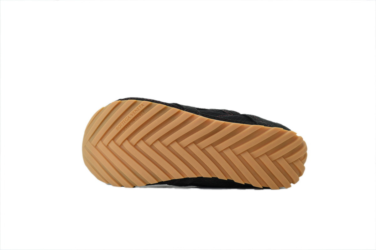 Bottega Veneta Orbit Flash Sneakers – Black/Apple Red