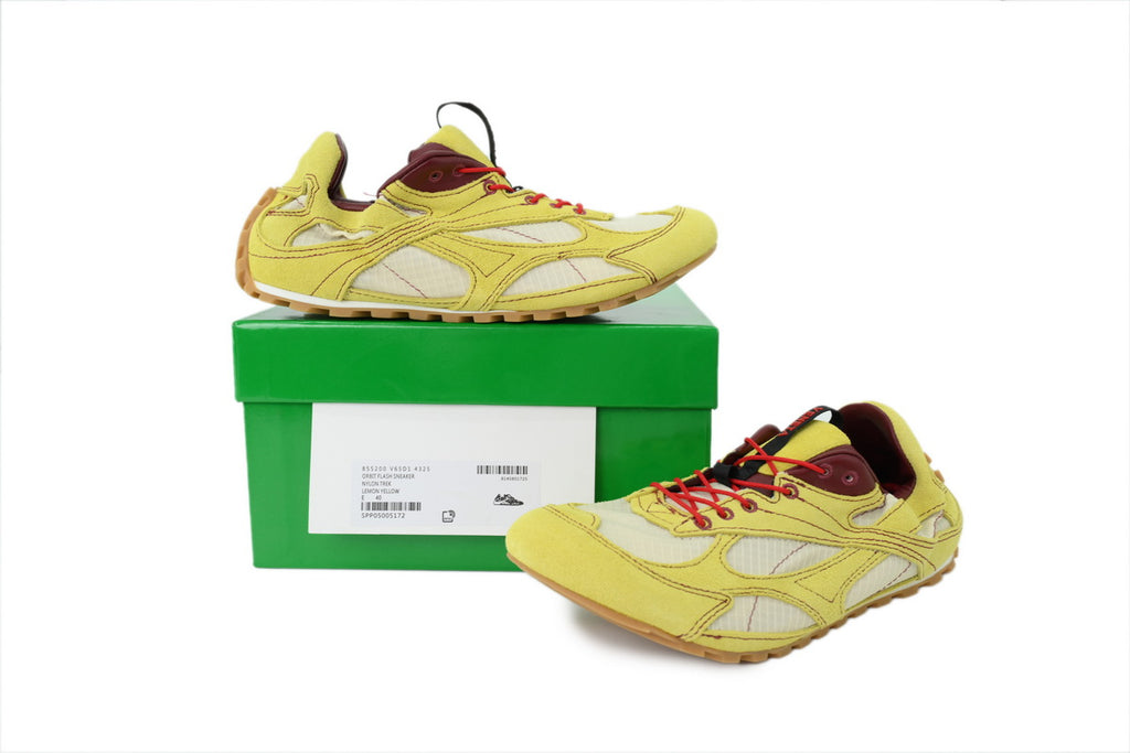 Bottega Veneta Orbit Flash Sneakers – Lemon Yellow
