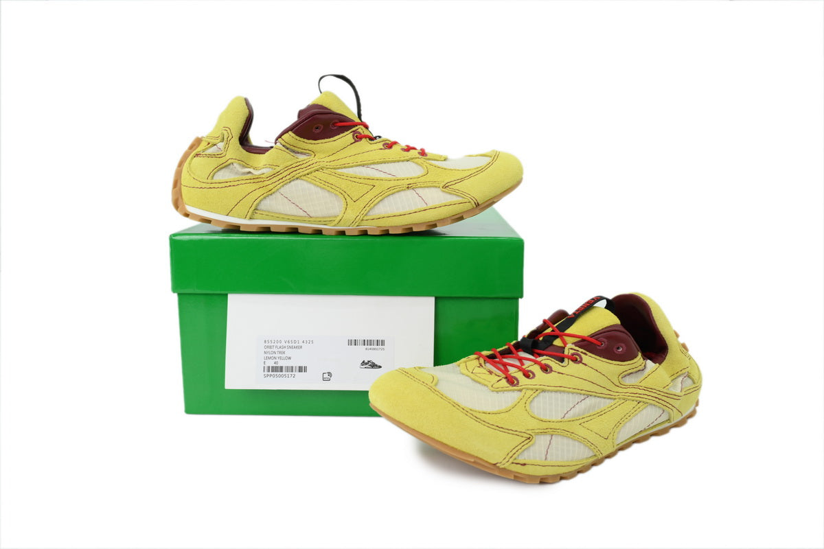 Bottega Veneta Orbit Flash Sneakers – Lemon Yellow