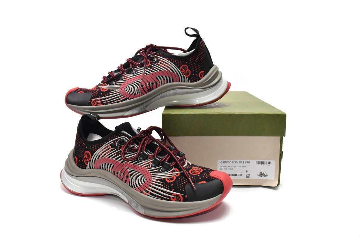 Gucci Run Black Red Sneakers