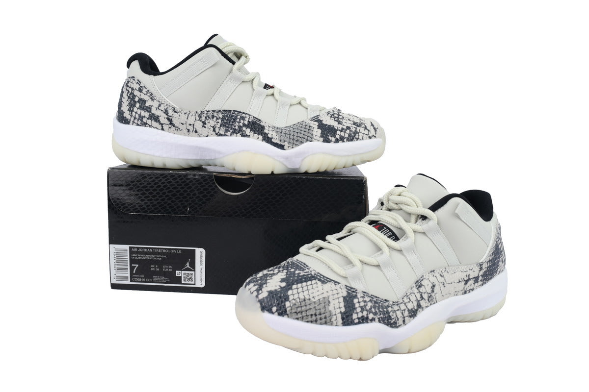 Air Jordan 11 Retro Low 'Light Bone Snakeskin'