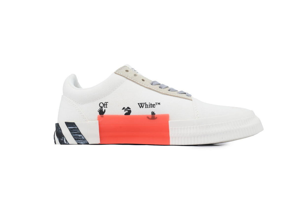 Off-White Vulc Low Women's White Black Canvas Sneakers