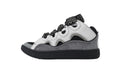 LANVIN Curb Leather Sneakers – Grey/White Contrast