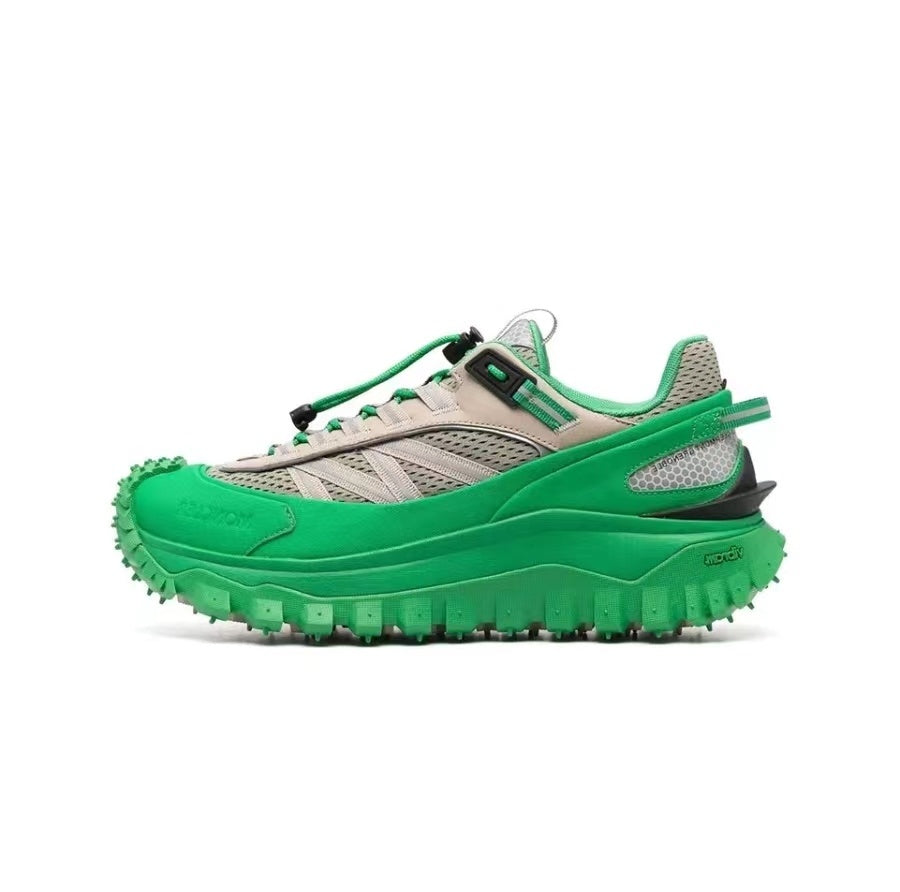 Moncler Trailgrip Green Beige Sneakers