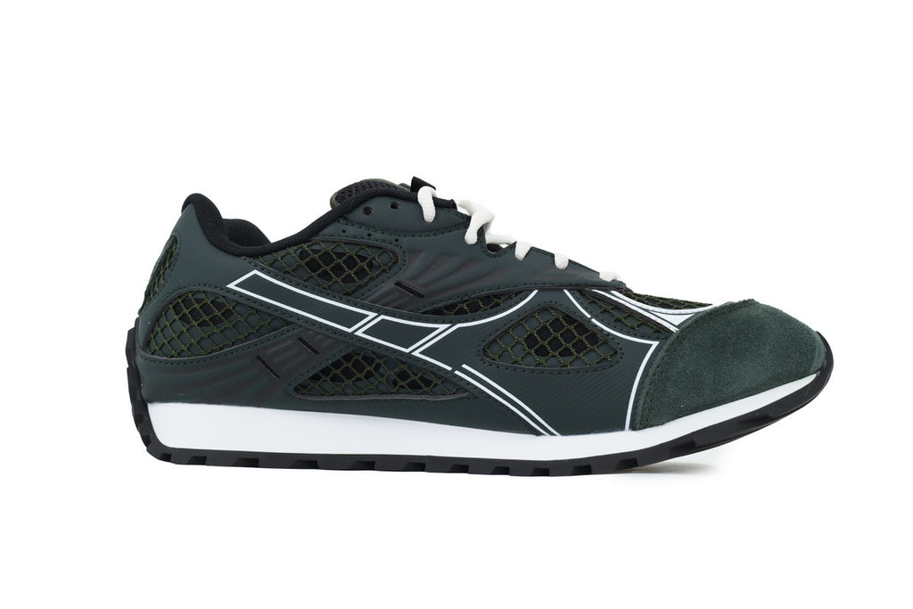 Bottega Veneta Orbit Forest Green Mesh Sneakers