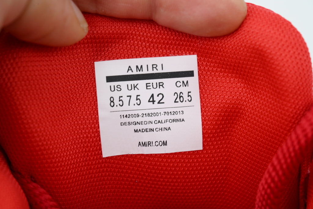 AMIRI Red Bone Sneakers