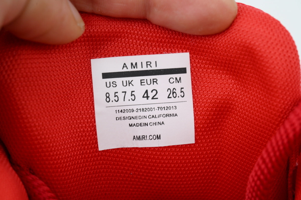 AMIRI Red Bone Sneakers