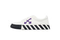 Off-White Vulc Low White Purple Canvas Sneakers