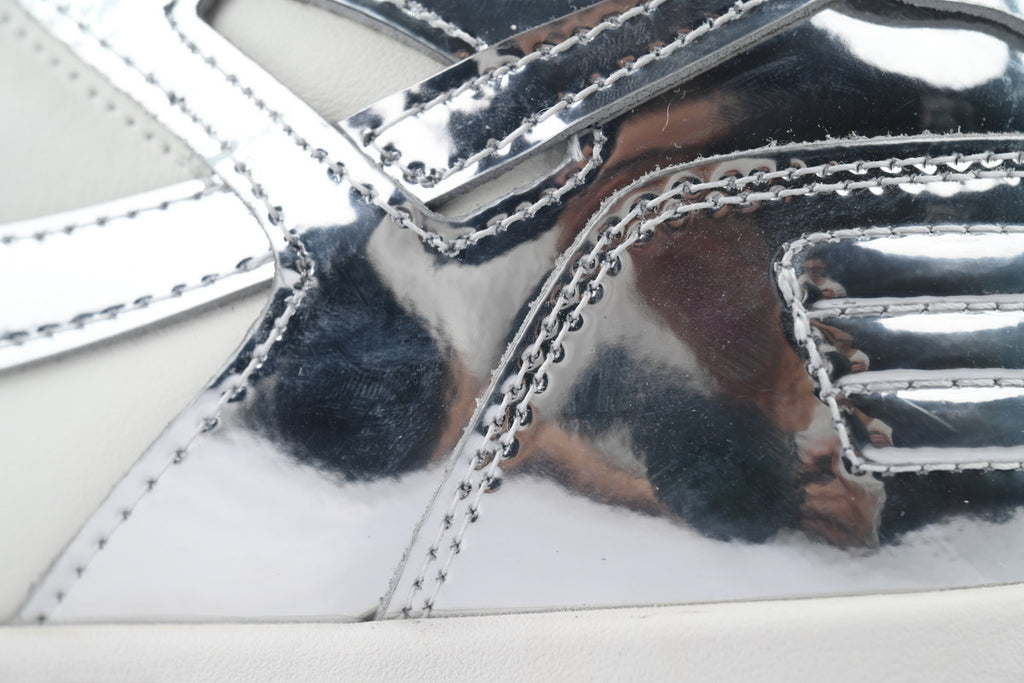 Off-White Out of Office White Silver Leather Sneakers