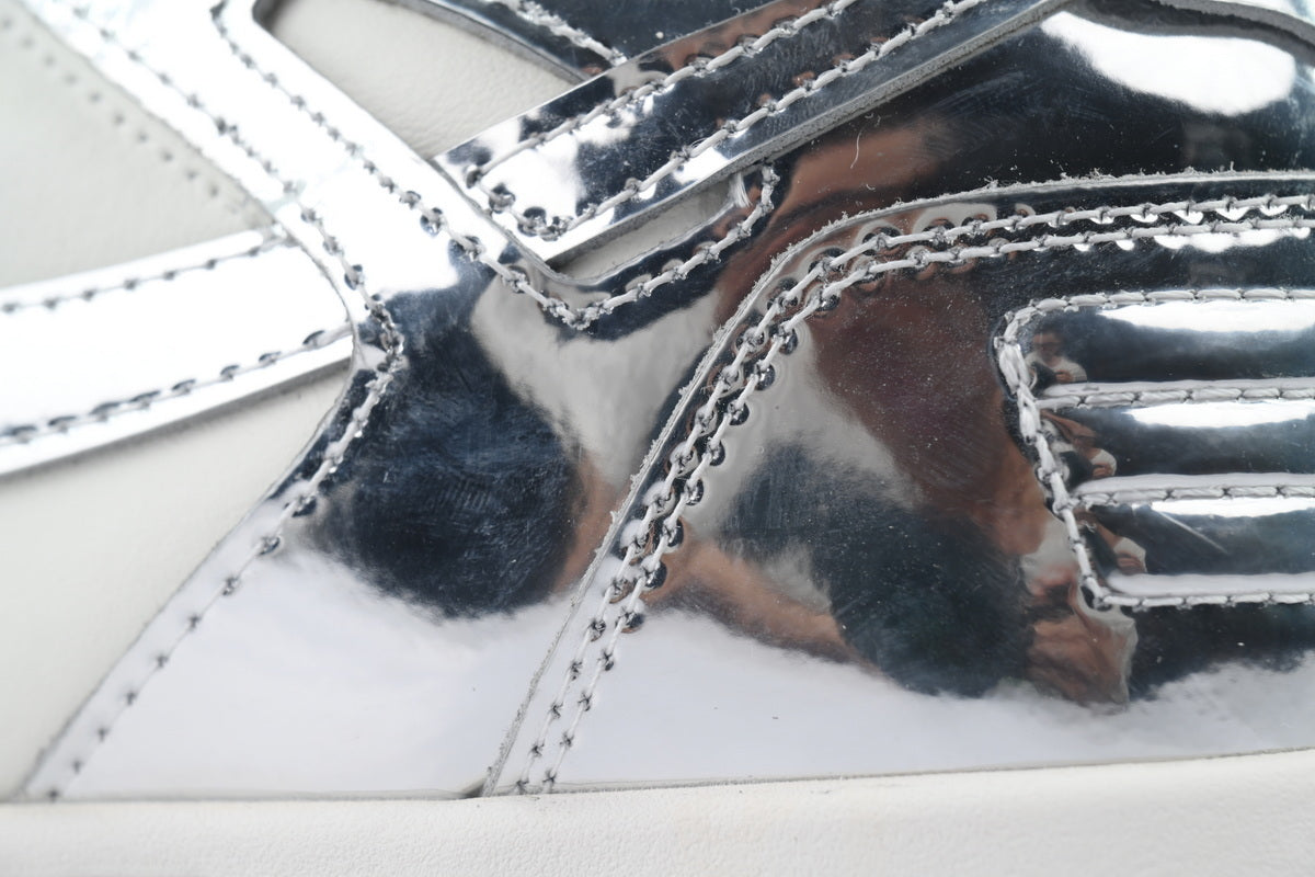 Off-White Out of Office White Silver Leather Sneakers