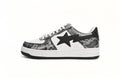 A BATHING APE BAPE STA Low Black Black Snake Skin