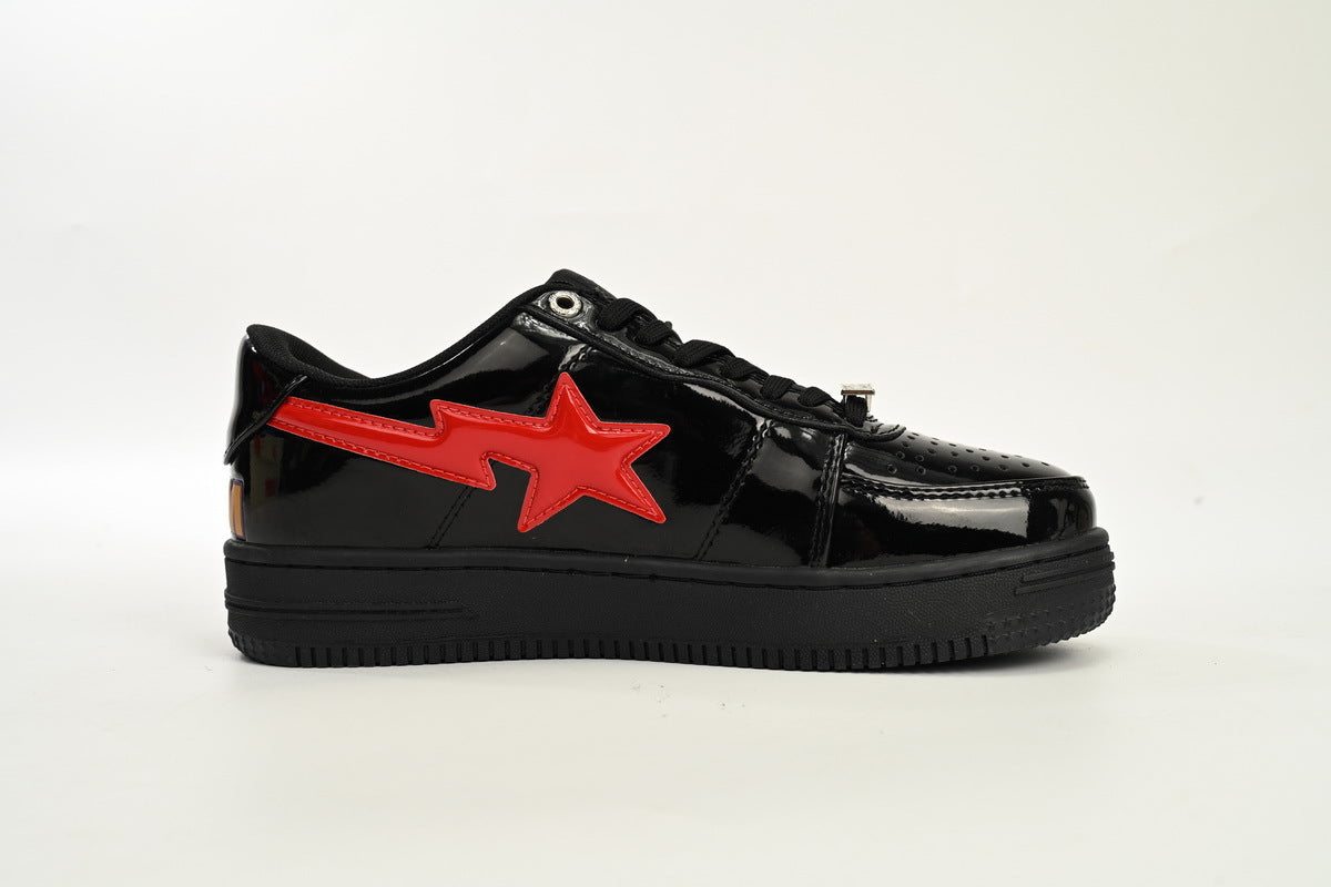 A BATHING APE BAPE STA Low Black Blue Black Shark