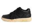 OFF-WHITE Out of Office Black Round-Toe Sneakers