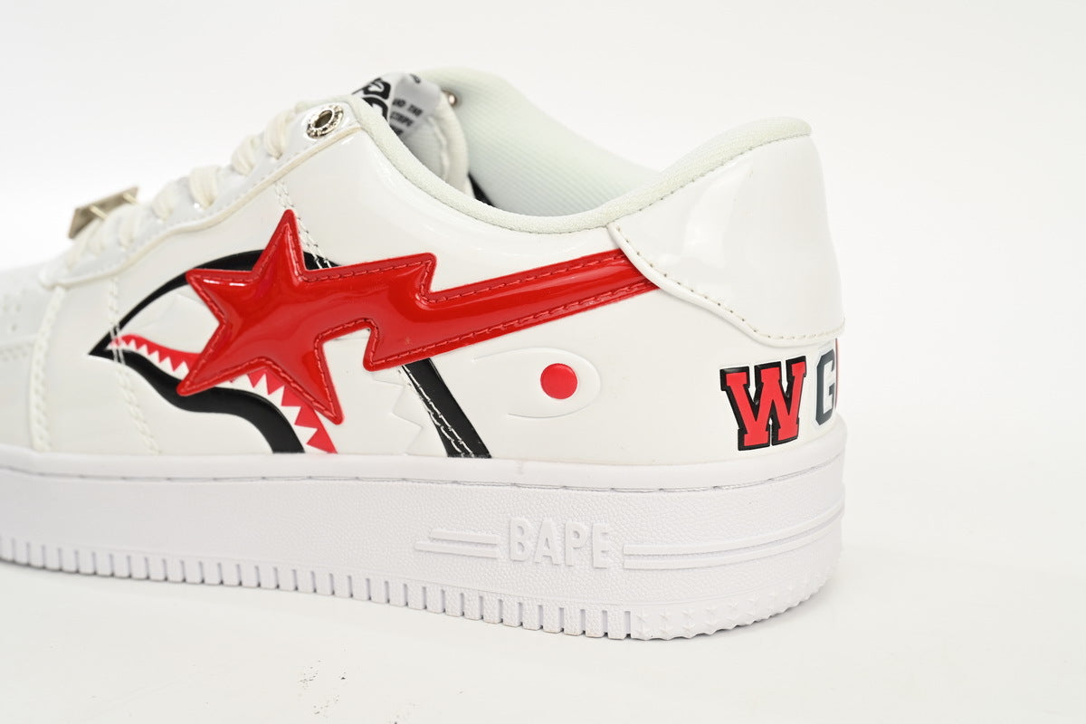 A BATHING APE BAPE STA Low Black Blue White Shark
