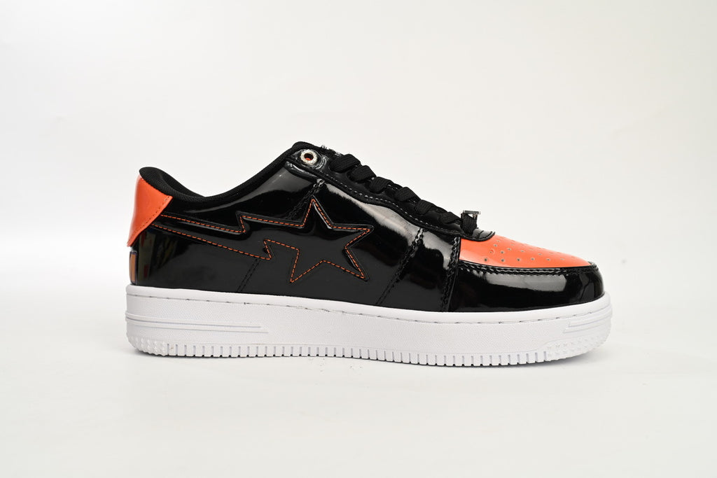 A BATHING APE BAPE STA Low Black Blue Black Orange Shark
