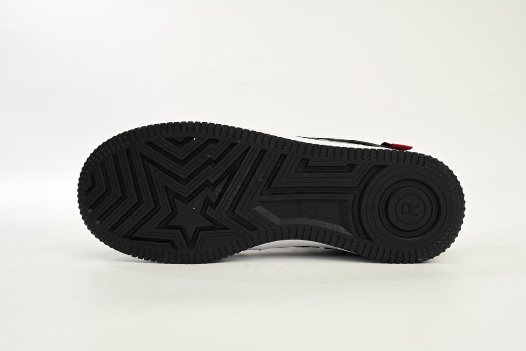 A BATHING APE BAPE STA Low Black Red Co-Branding