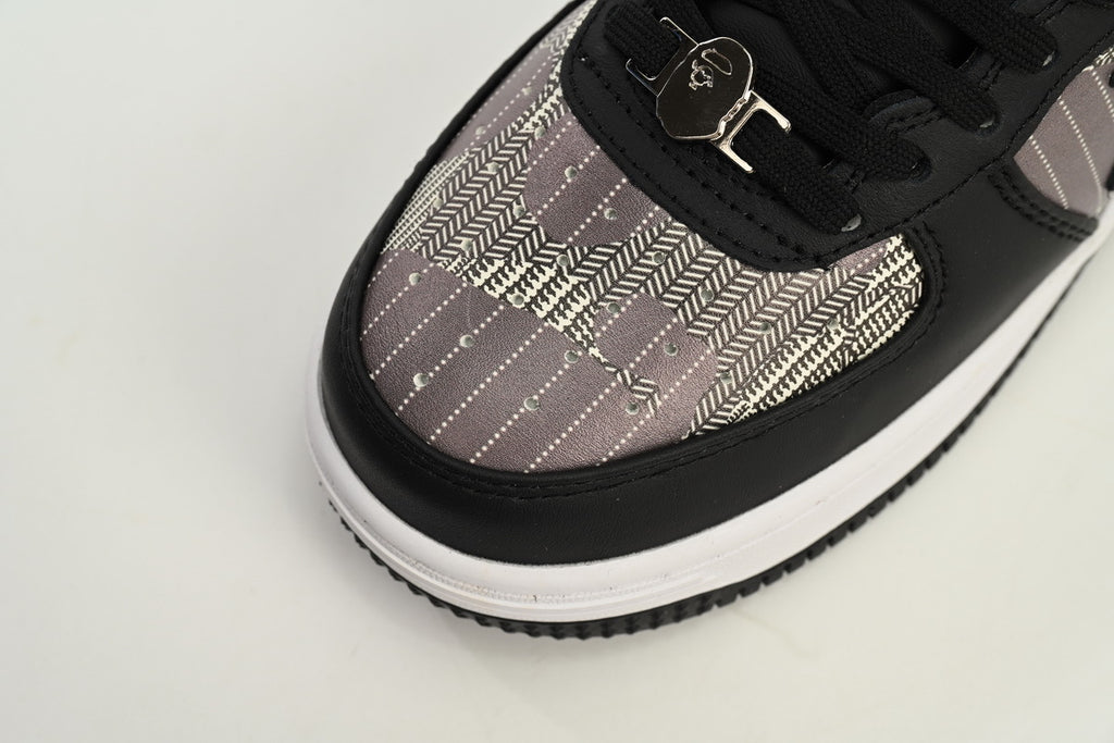 A BATHING APE BAPE STA Low Black Red Co-Branding