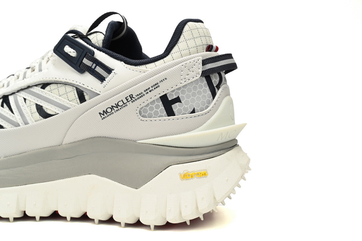 Moncler White Black Outdoor Sneakers