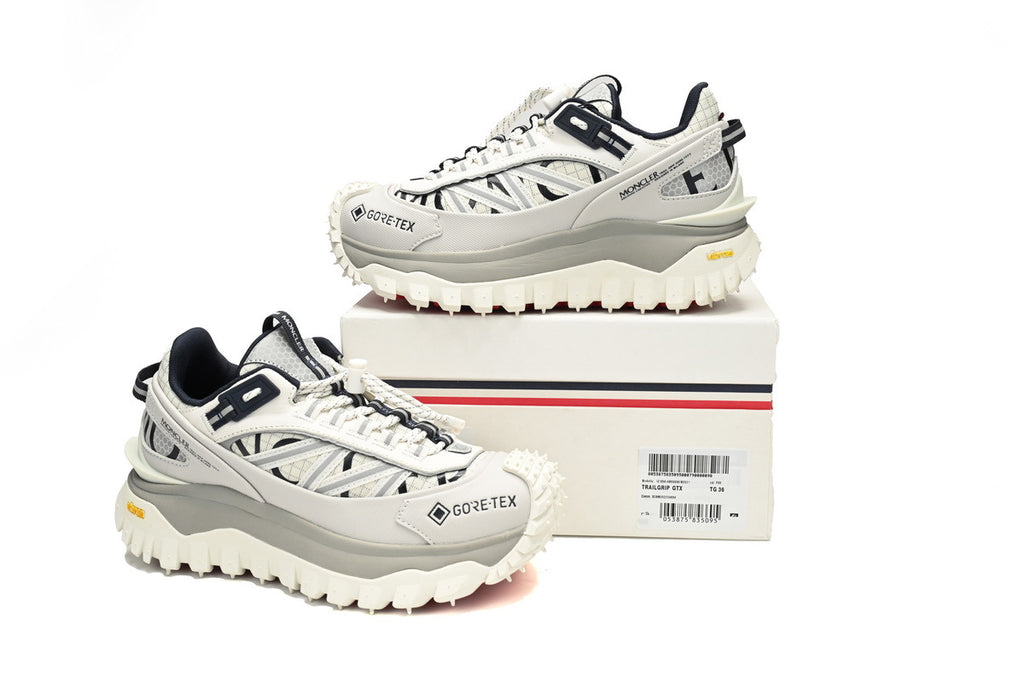 Moncler White Black Outdoor Sneakers