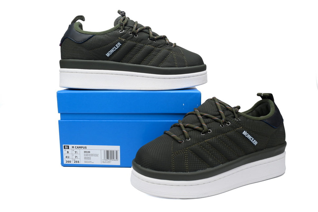 Moncler x adidas Campus Olive Green Sneakers