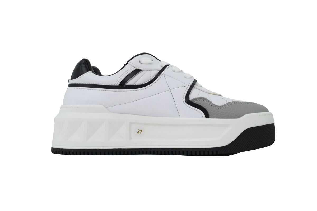 Valentino Garavani One Stud XL Black & White Nappa Sneakers