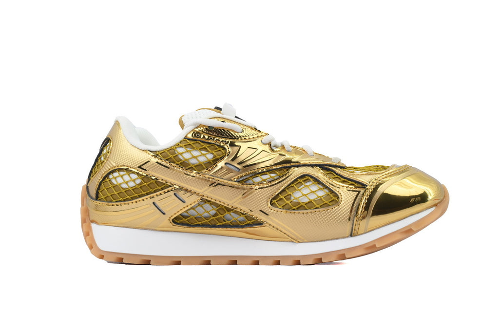 Bottega Veneta Orbit P360 Sneakers – Metallic Gold