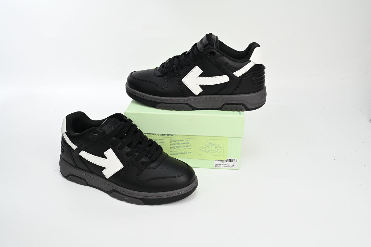 OFF-WHITE Out of Office Black/Beige/White Sneakers